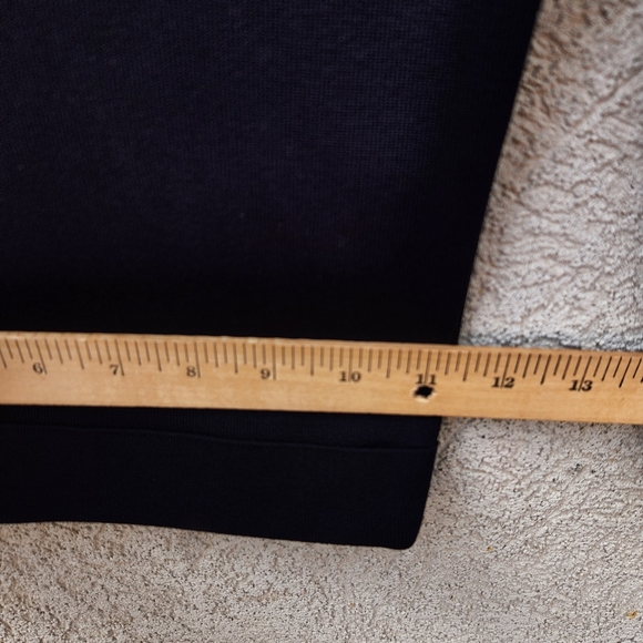 EXCLUSIVELY MISOOK Women's Cropped Wide Leg Pant Extra Large Navy Blue Stretch - Picture 9 of 11